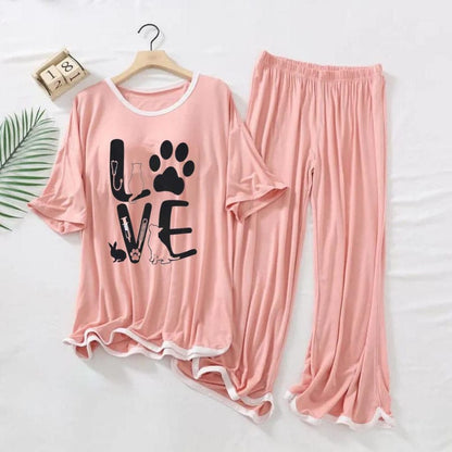 LOVE PRINTED TRENDY LOUNGE WEAR FOR WOMEN