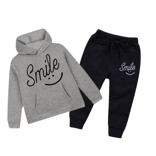 SMILEY KIDS HOODED PRINTED TRACKSUIT