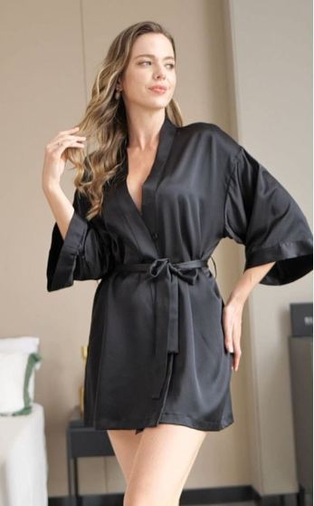 SILK ADJUSTABLE ROBE FOR WOMEN