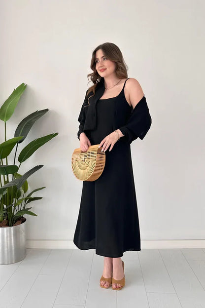 COMFORT KOREAN STYLE LONG KOTI MAXI 2 PIECE