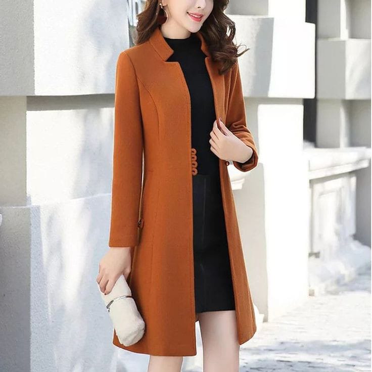 Long frock with overcoat best sale