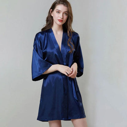 SILK ADJUSTABLE ROBE FOR WOMEN