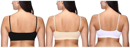 PACK OF 3 THIN STRIPE BRA ---- Design 02