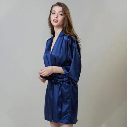 SILK ADJUSTABLE ROBE FOR WOMEN